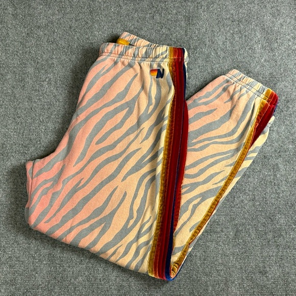 Aviator Nation Pants - Aviator Nation Tiger Stripe Joggers Sweats Size XL